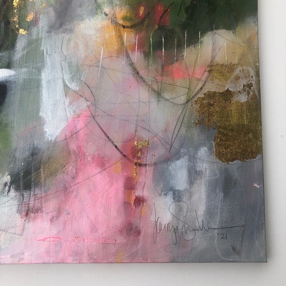 24x24 Original Abstract Art, Painting “Empath” - Picture 2 of 8